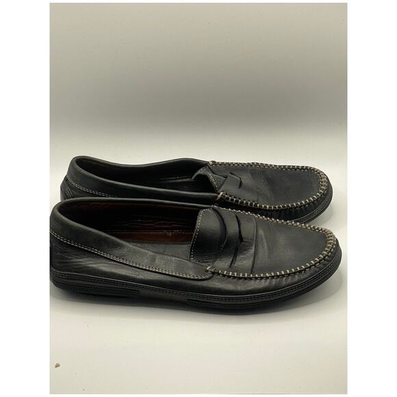 TOD\'S Men\'s Black Vibram Leather Slip-On Loafers SZ 9.5 main image 11